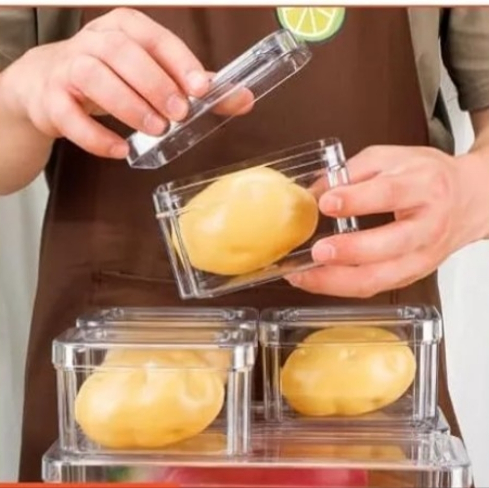 Clear Storage Containers- 4 Pack - Picture 2 of 4